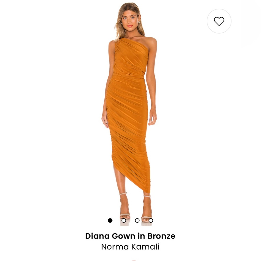 NEW WITH TAGS: Norma Kamali Diana Gown in Bronze